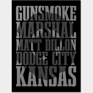 Gunsmoke Marshal Matt Dillon Dodge City Kansas Posters and Art